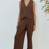 Seven Wonders Winslet Vest in Chocolate