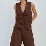 Seven Wonders Winslet Vest in Chocolate