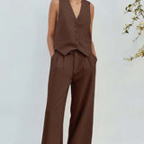 Seven Wonders Winslet Vest in Chocolate