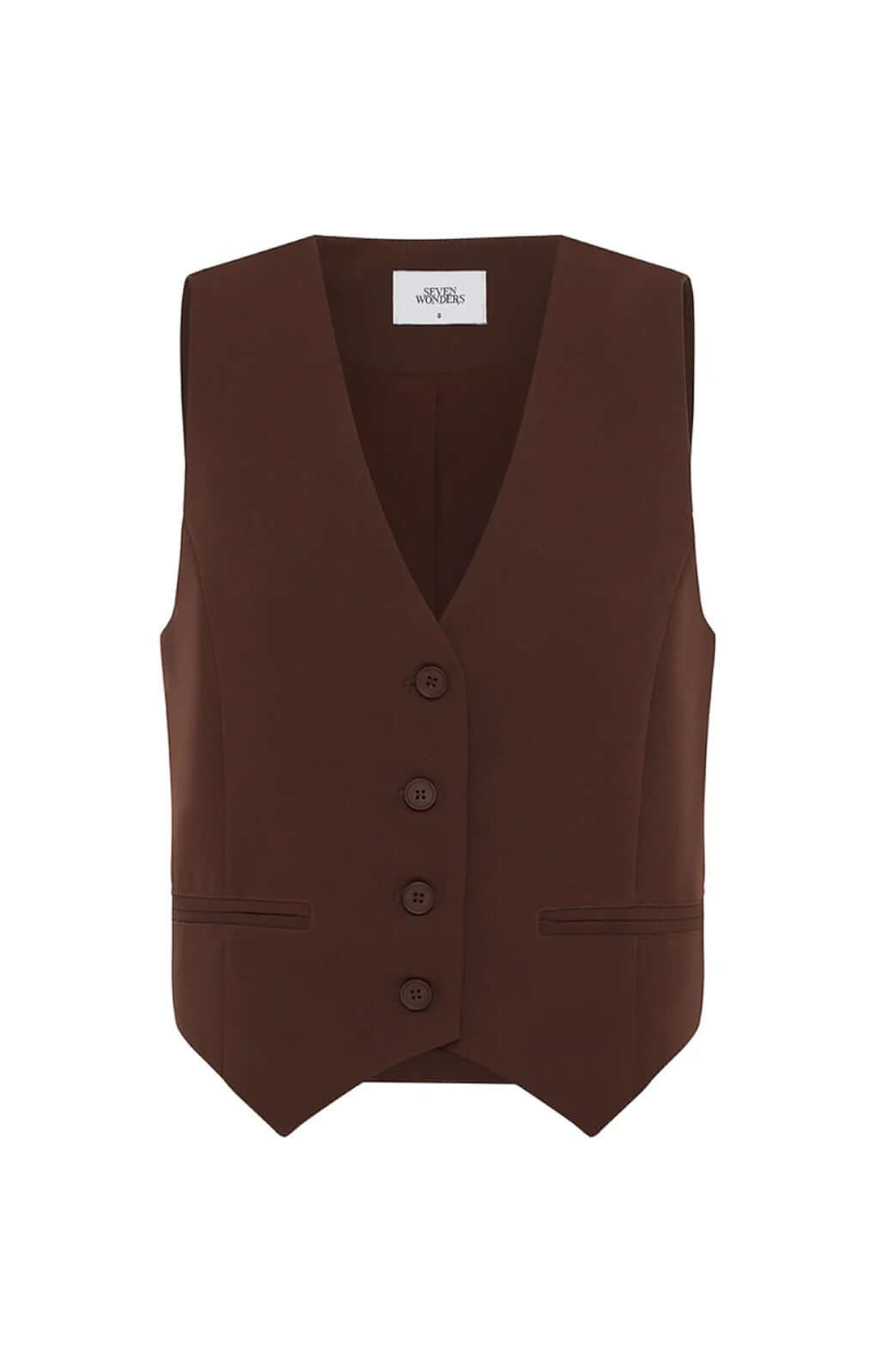 Seven Wonders Winslet Vest in Chocolate