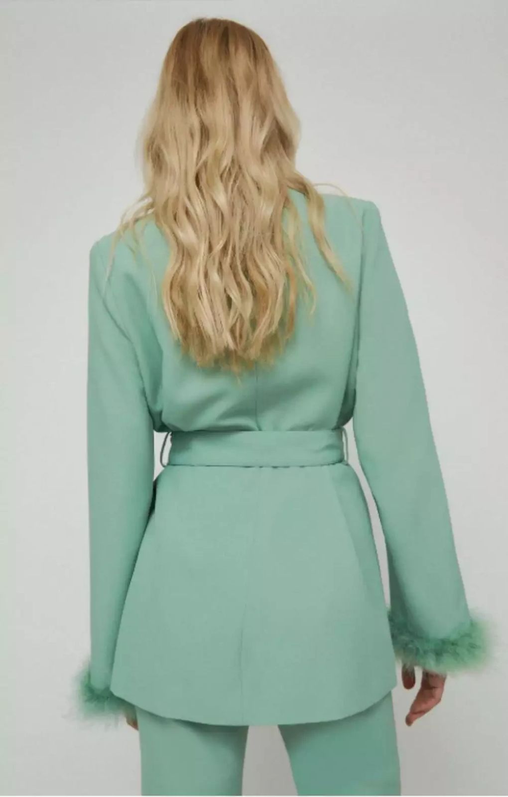 Warehouse Feather Trim Jacket
