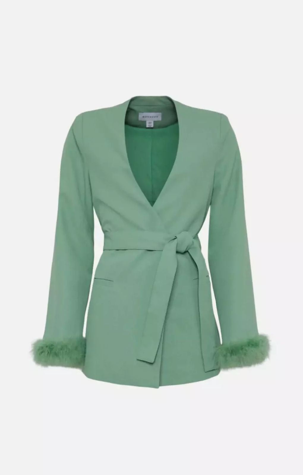 Warehouse Feather Trim Jacket