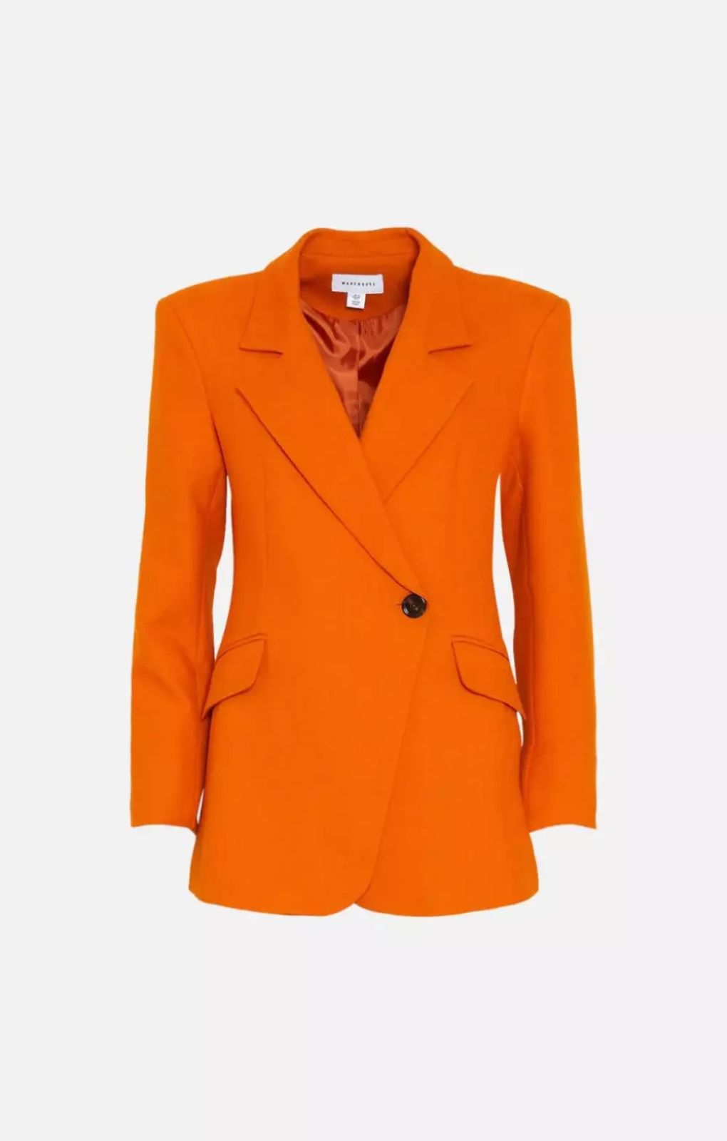 Warehouse Premium Asymmetrical Wrap Blazer