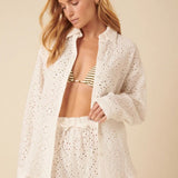 Nobody's Child White Broderie Angalise Shorts