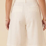 Nobody's Child White Denim Ava Bermuda Shorts