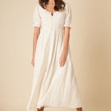 Nobody's Child Petite White Flossie Midi Dress