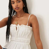 Nobody's Child Polly Top White