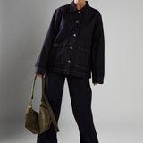 Glamorous Dark-Indigo Wide-Leg Jeans