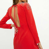Coast Premium Embellished Shoulder Mini Dress product image