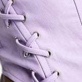 Afrm Ashton Pin-Up Lace Up Corset In Purple