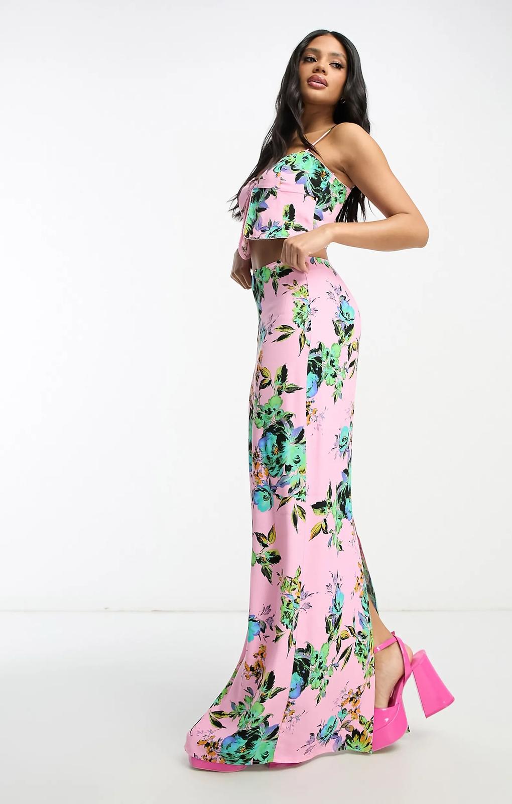 Afrm Rakeem One Button Tank Top In Pink – tops by AFRM, available to rent from Hirestreet