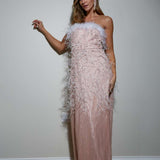 Anne Louise Boutique Rosa Feather Gown