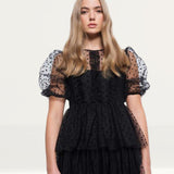 Amy Lynn Annie Spot Mesh Dress