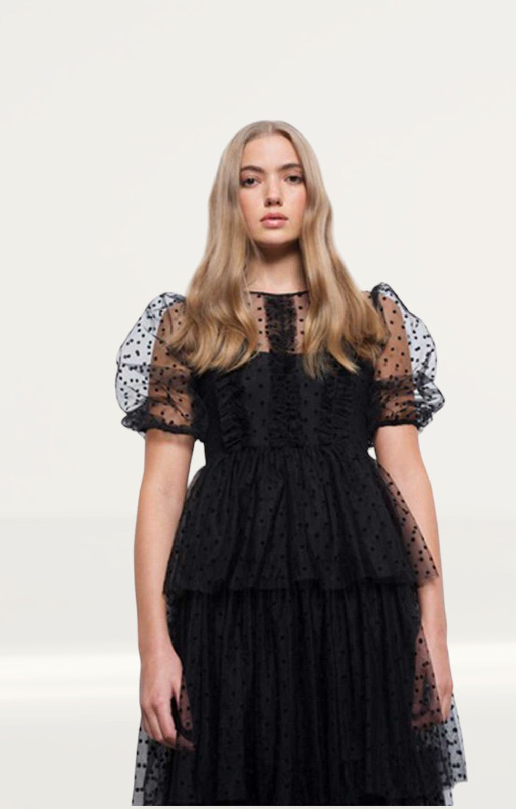 Amy Lynn Annie Spot Mesh Dress