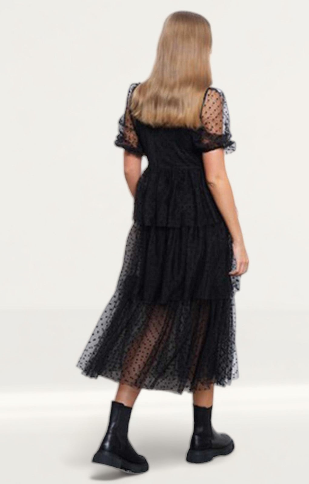 Amy Lynn Annie Spot Mesh Dress