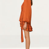 Amy Lynn Kravitz Puff Sleeve Wrap Dress product image
