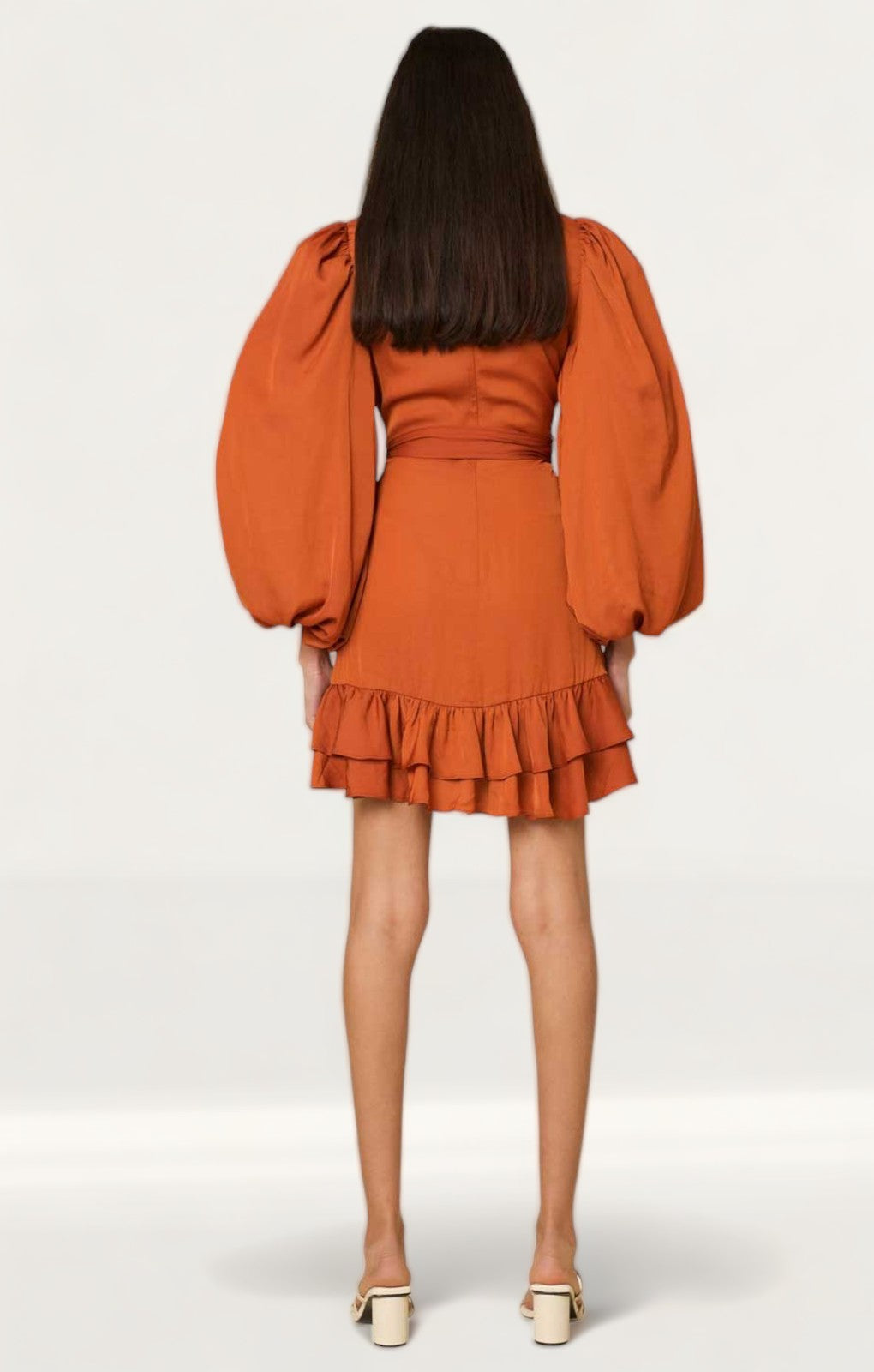 Amy Lynn Kravitz Puff Sleeve Wrap Dress product image