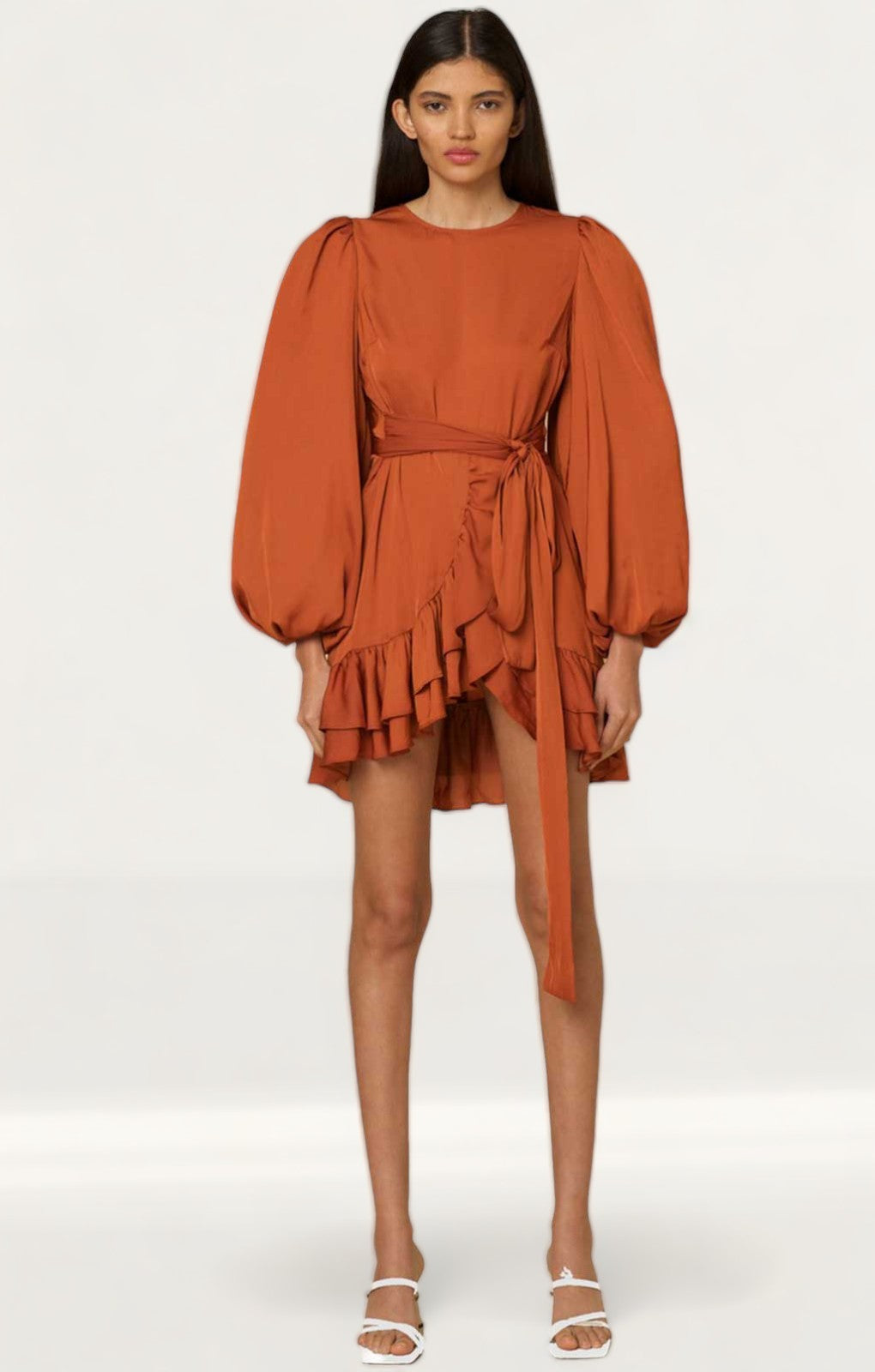 Amy Lynn Kravitz Puff Sleeve Wrap Dress product image