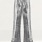 Amy Lynn Silver Sequin Donna Trouser product image
