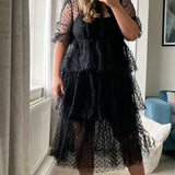 Amy Lynn Annie Spot Mesh Dress
