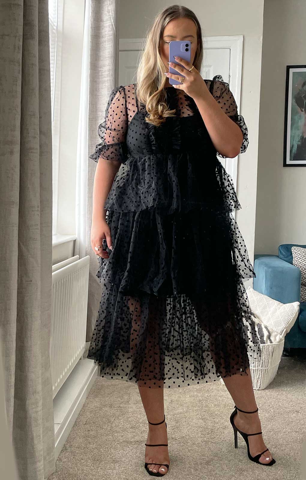 Amy Lynn Annie Spot Mesh Dress