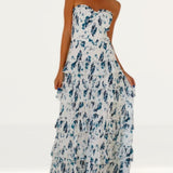Anne Louise Boutique Feather Strapless Dress product image