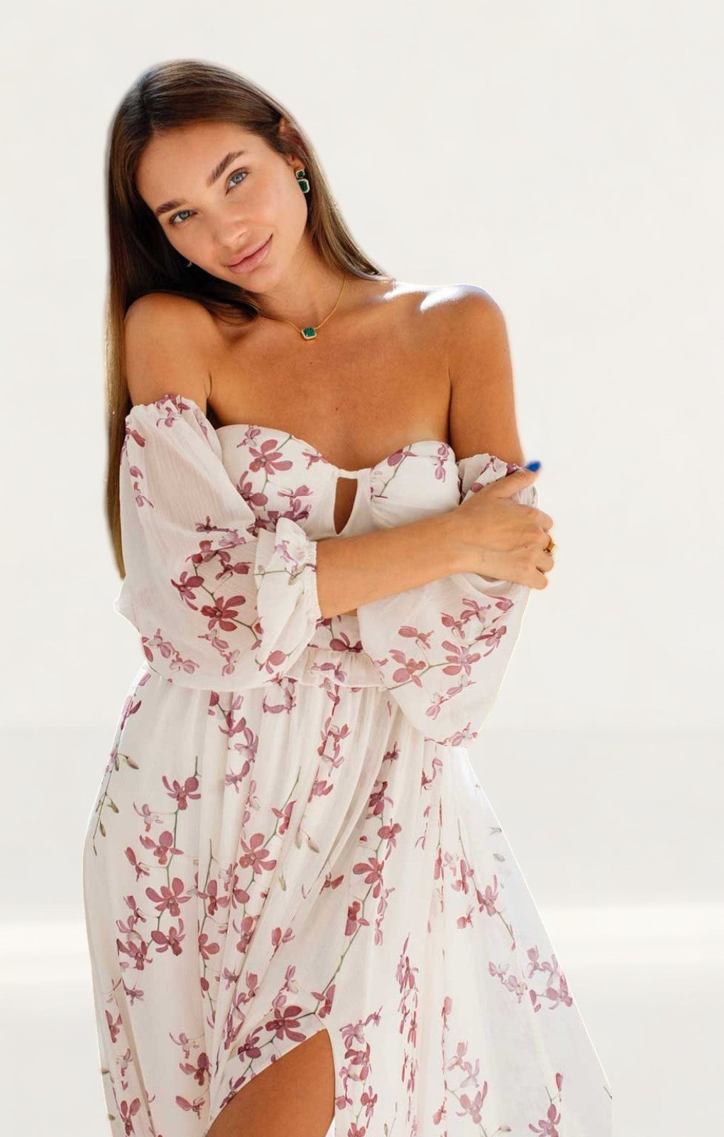 Anne Louise Boutique Off The Shoulder Meadow Dress