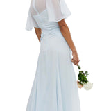 ASOS DESIGN BRIDESMAID Flutter Sleeve Maxi Dress With Pleated Waist – dresses by ASOS DESIGN, available to rent from Hirestreet