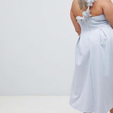 ASOS DESIGN Curve Premium Corsage Strap Dress
