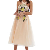 ASOS DESIGN Cut Out Waist Embellished Dress