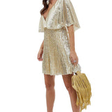 ASOS DESIGN Flutter Sleeve Mini Dress