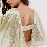ASOS DESIGN Flutter Sleeve Mini Dress