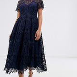 ASOS DESIGN Curve Midi Dress with Pleats