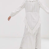 ASOS DESIGN Lace up Casual Maxi Dress