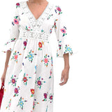 ASOS DESIGN Lattice Back Embroidered Midi Dress