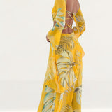Asos Design Long Sleeve Maxi Dress In Tropical Print product image