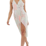 ASOS DESIGN Midi Dress in Pearl and Sequin