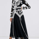 ASOS DESIGN Midi Dress with Cut Outs