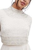 ASOS DESIGN Midi Dress with High Neck Crew Neck