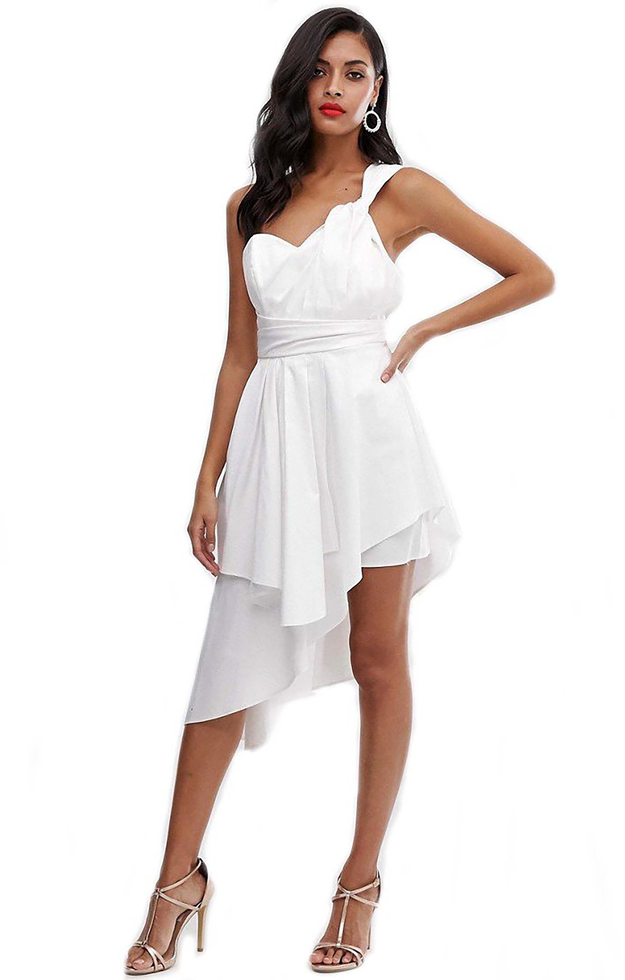 Rent ASOS DESIGN Mini Prom Dress in Cotton Sateen Rent ASOS DESIGN Mini Prom Dress in Cotton Sateen