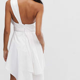ASOS DESIGN Mini Prom Dress in Cotton Sateen