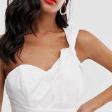 ASOS DESIGN Mini Prom Dress in Cotton Sateen