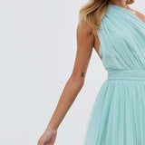 ASOS DESIGN One Shoulder Tulle Maxi Dress