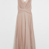 ASOS DESIGN Petite Bridesmaid Ruched Bodice Dress