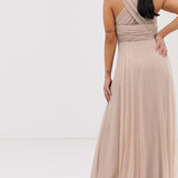 ASOS DESIGN Petite Bridesmaid Ruched Bodice Dress