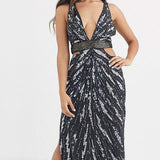 ASOS DESIGN Petite Maxi Dress with Cut-Outs