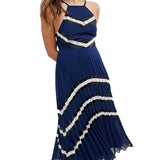 ASOS DESIGN Pleated Midi Skater Dress