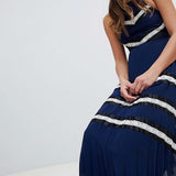 ASOS DESIGN Pleated Midi Skater Dress