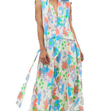 ASOS DESIGN Plunge Neck Modern Midi Dress