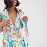 ASOS DESIGN Plunge Neck Modern Midi Dress